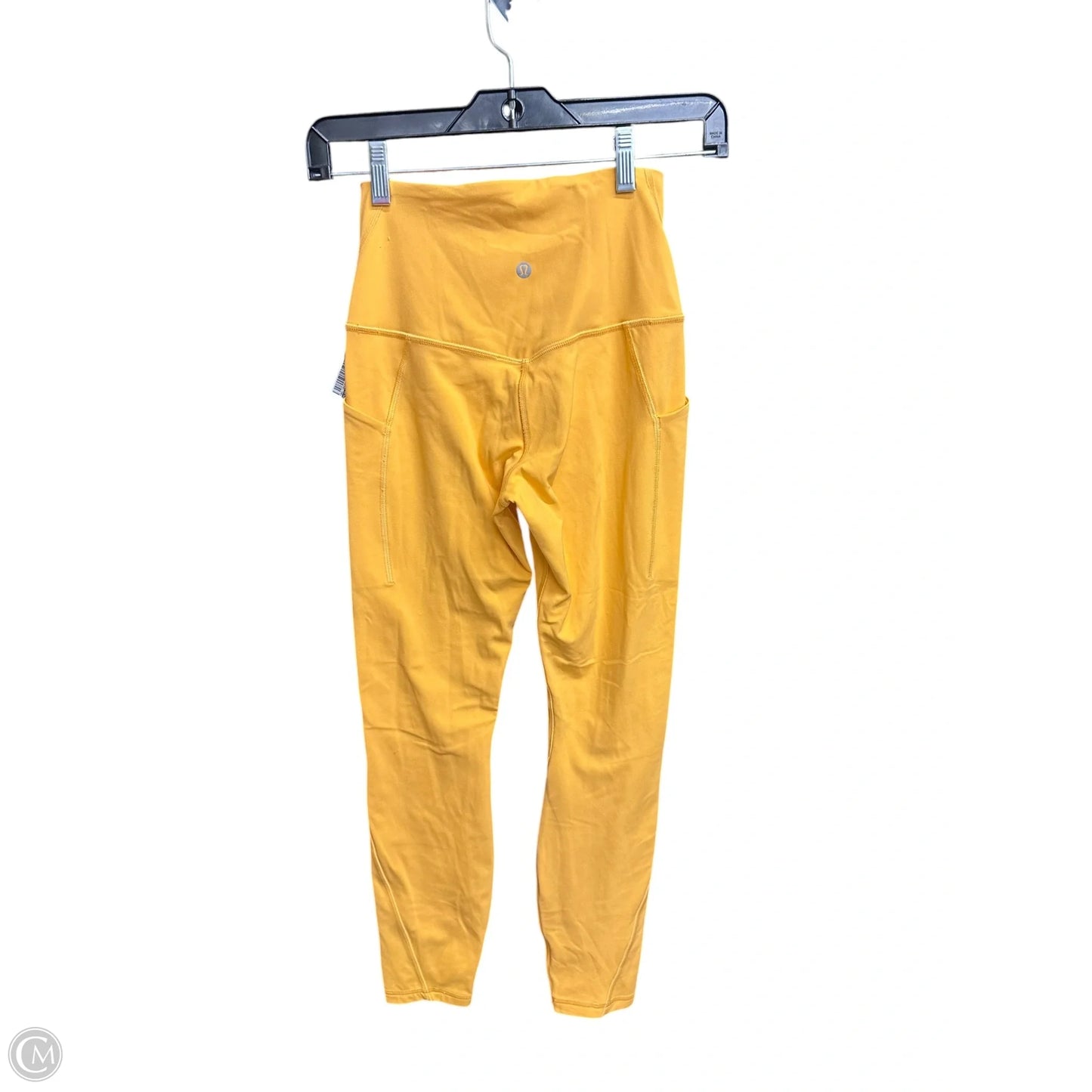 Athletic Leggings By Lululemon In Orange, Size: S