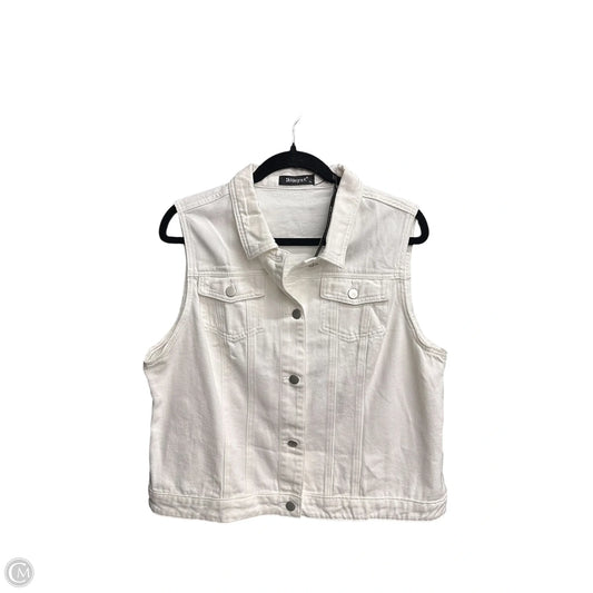 Top Sleeveless By Allegra K In White, Size: Xl