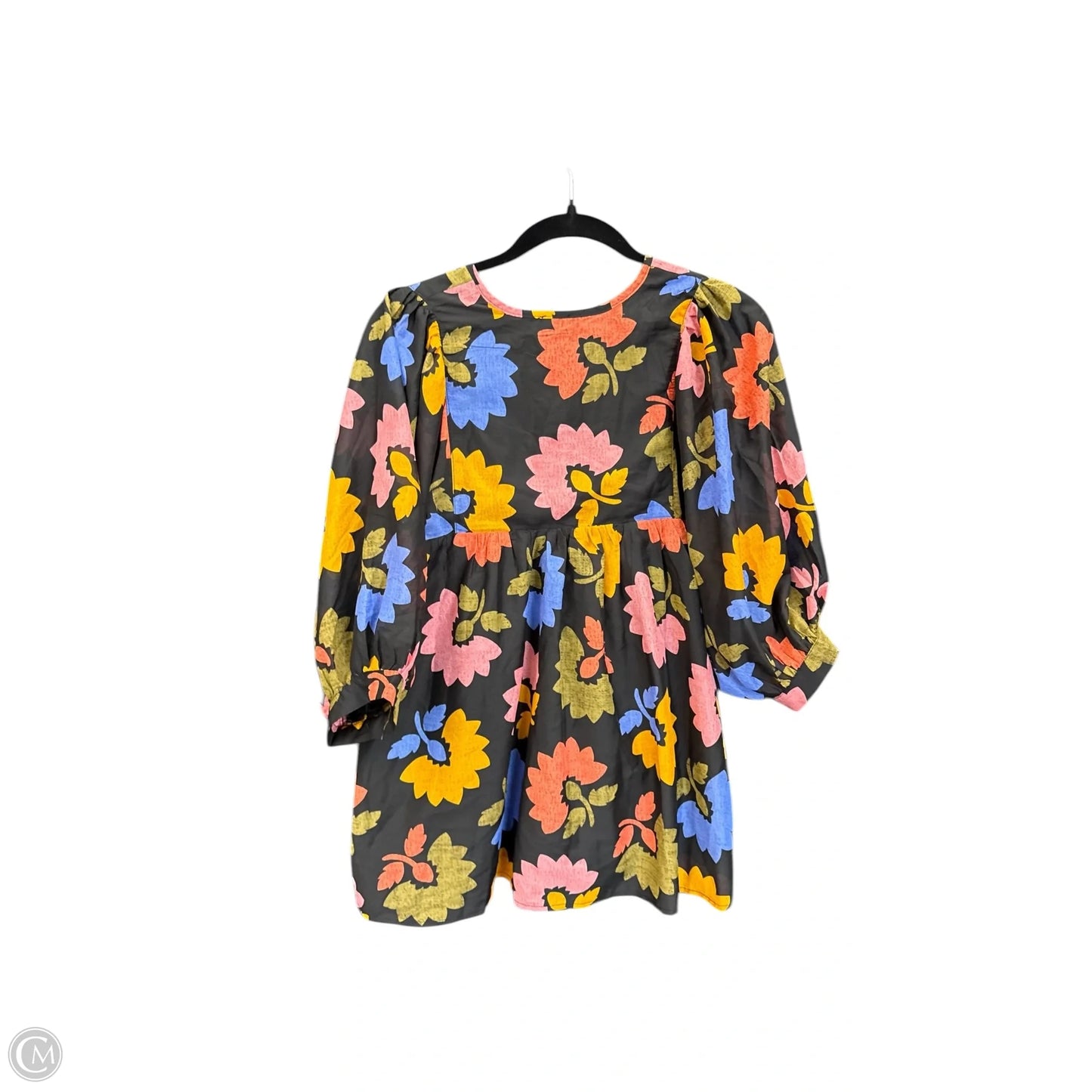 Top 3/4 Sleeve By J.marie In Black, Size: S