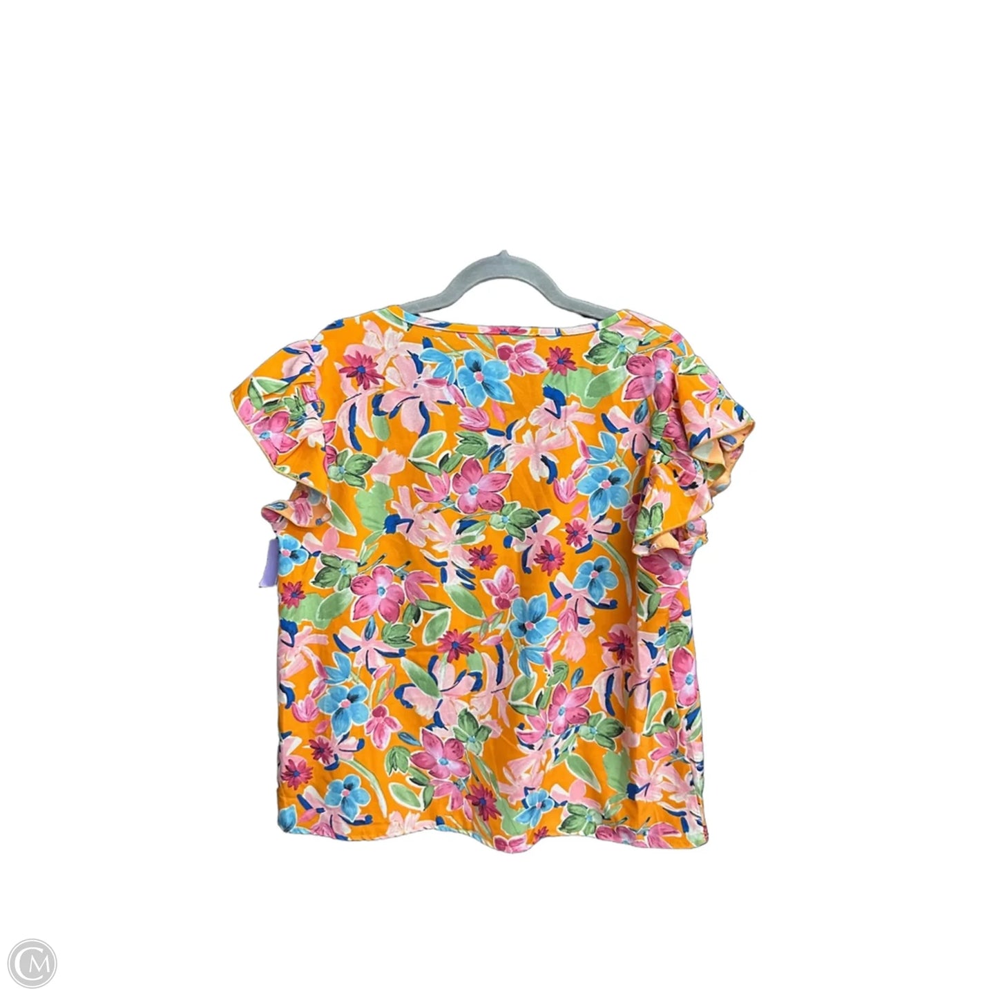 Top Sleeveless By Clothes Mentor In Orange, Size: M