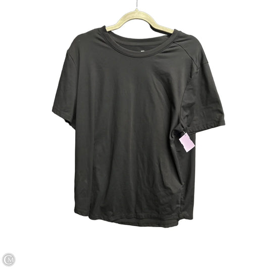 Athletic Top Short Sleeve Crewneck By All In Motion In Black, Size: L