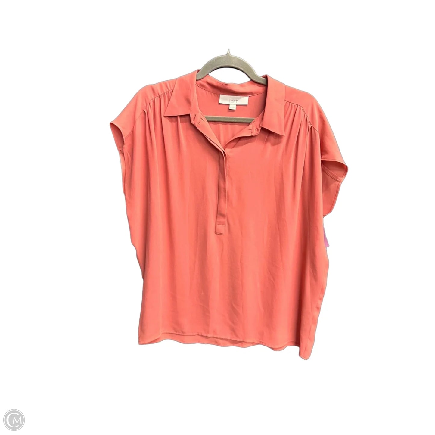 Top Sleeveless By Loft In Orange, Size: M