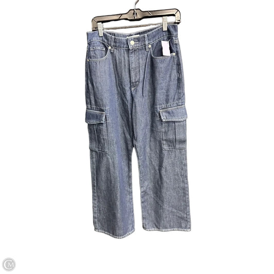 Jeans Wide Leg By Loft In Navy, Size: 6