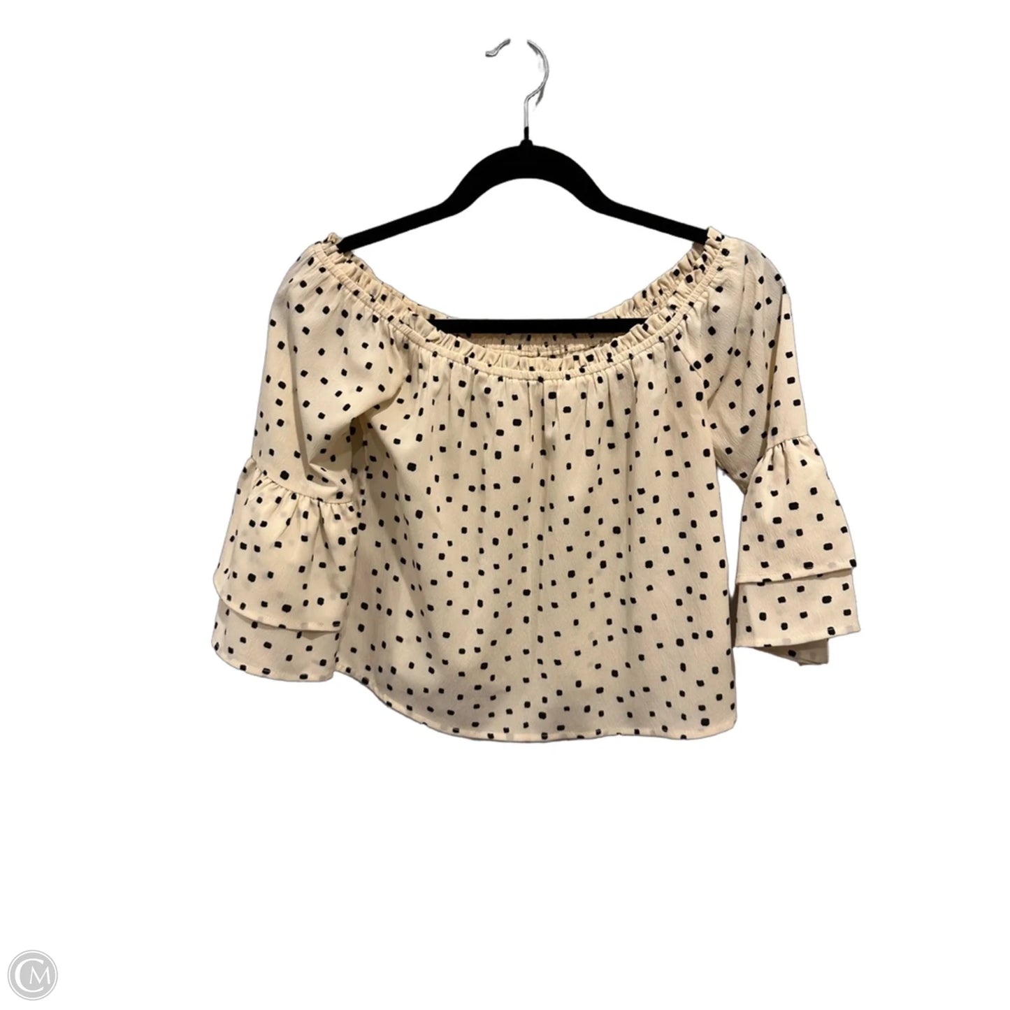 Top 3/4 Sleeve By Clothes Mentor In Polkadot Pattern, Size: Xs