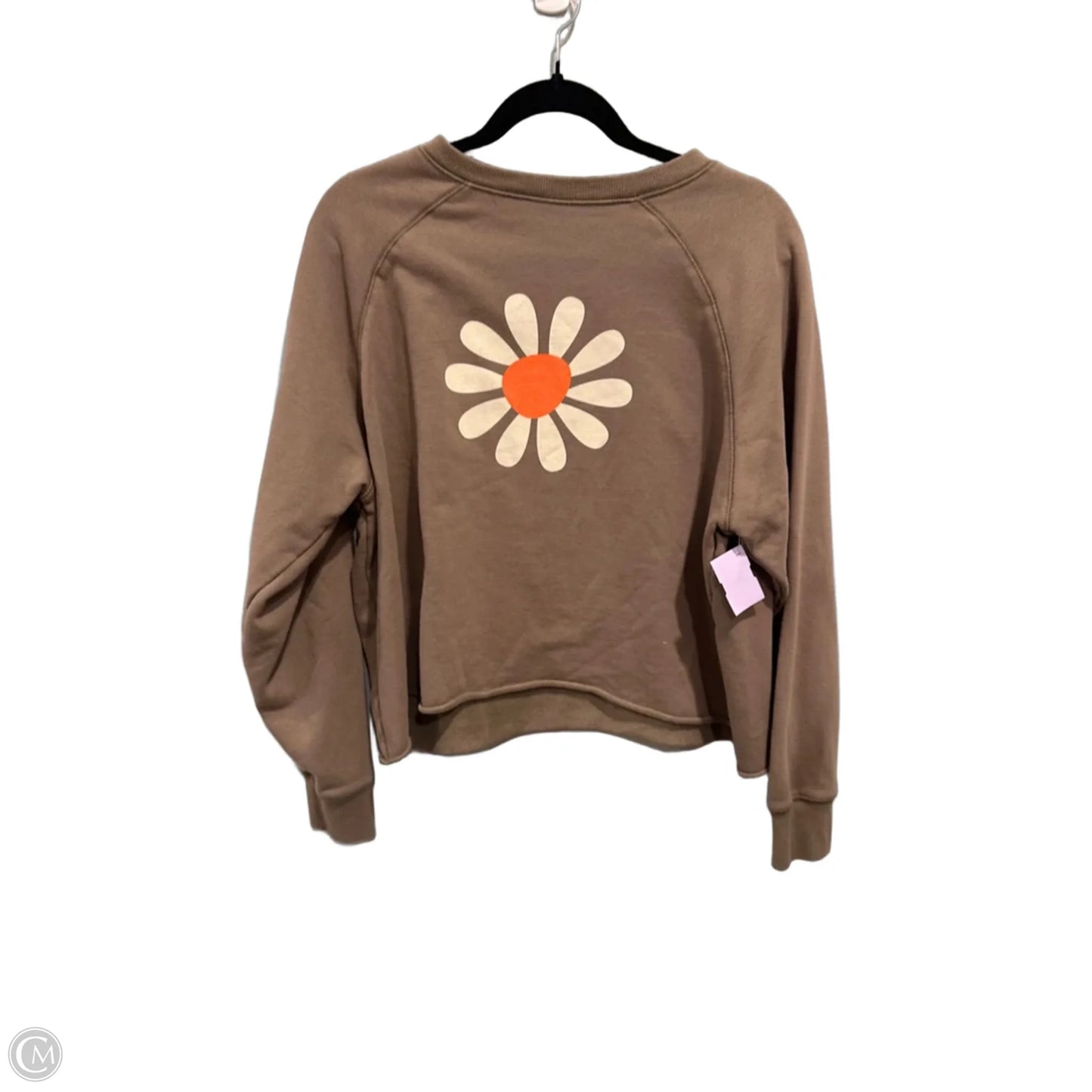 Sweatshirt Crewneck By Natural Life In Brown, Size: L