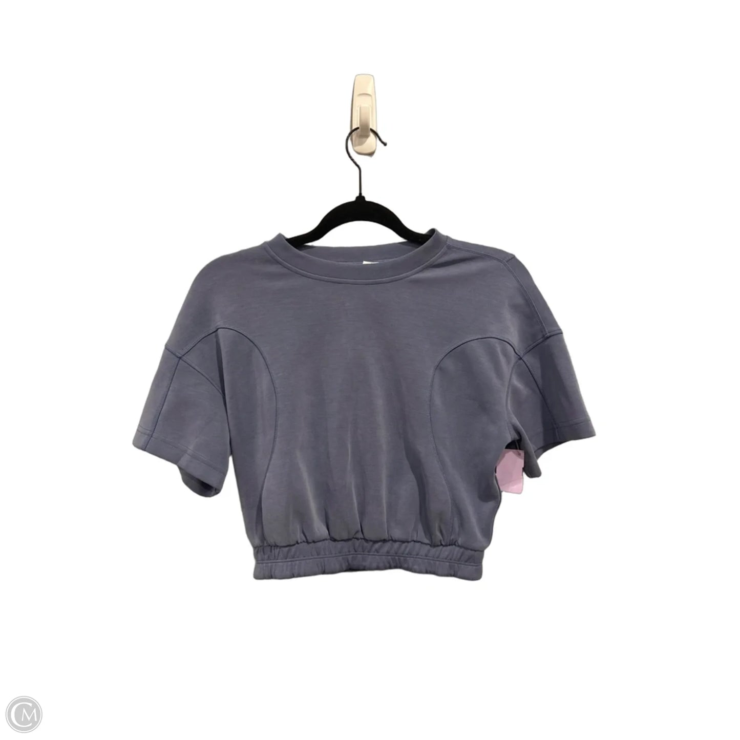 Athletic Top Short Sleeve By Lululemon In Blue, Size: 2