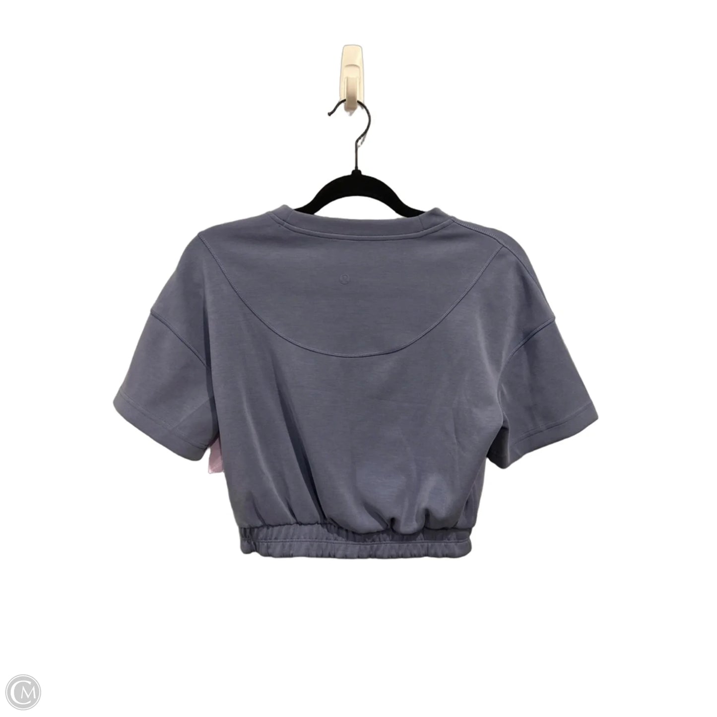 Athletic Top Short Sleeve By Lululemon In Blue, Size: 2