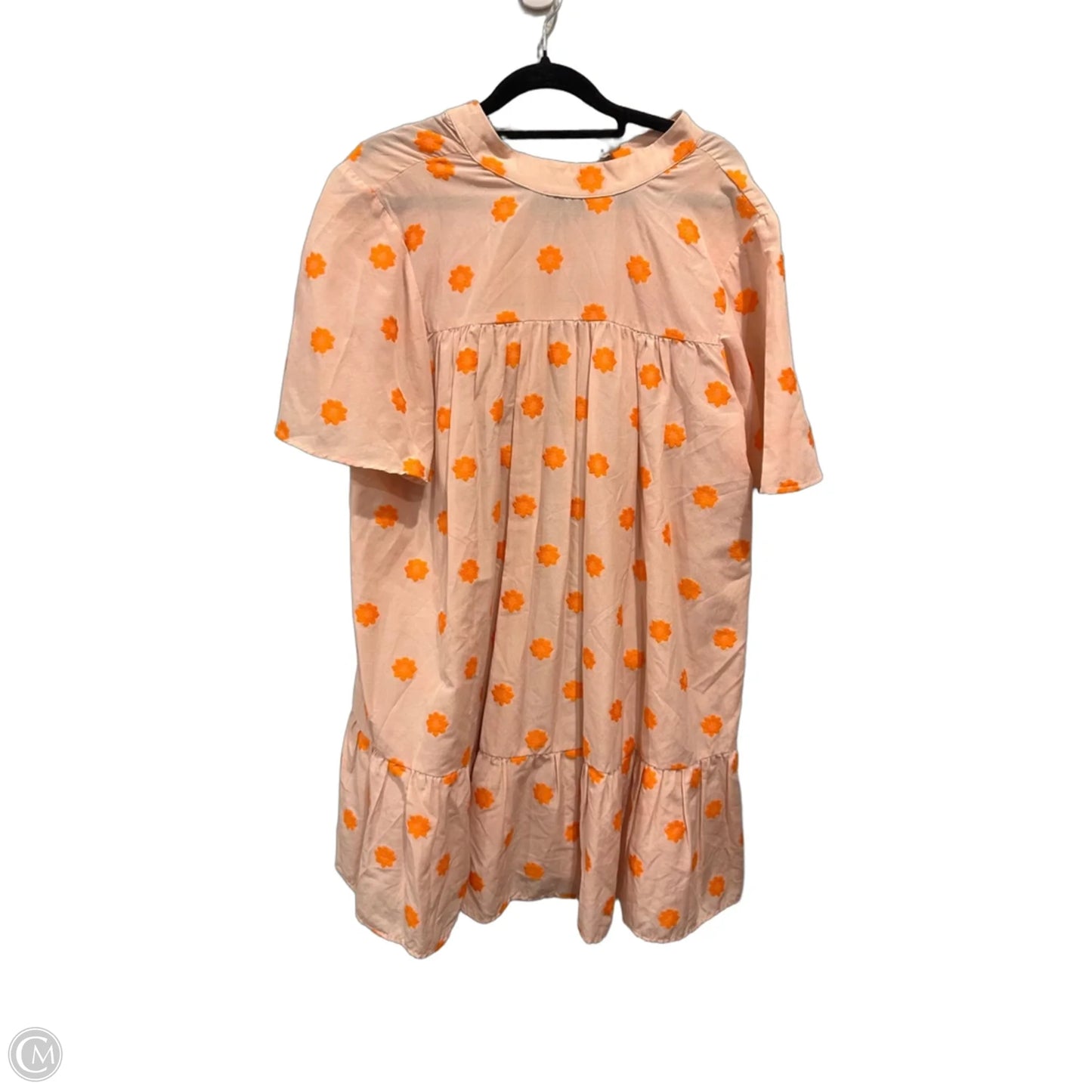Dress Casual Midi By Corey Lynn Calter In Orange & Pink, Size: L