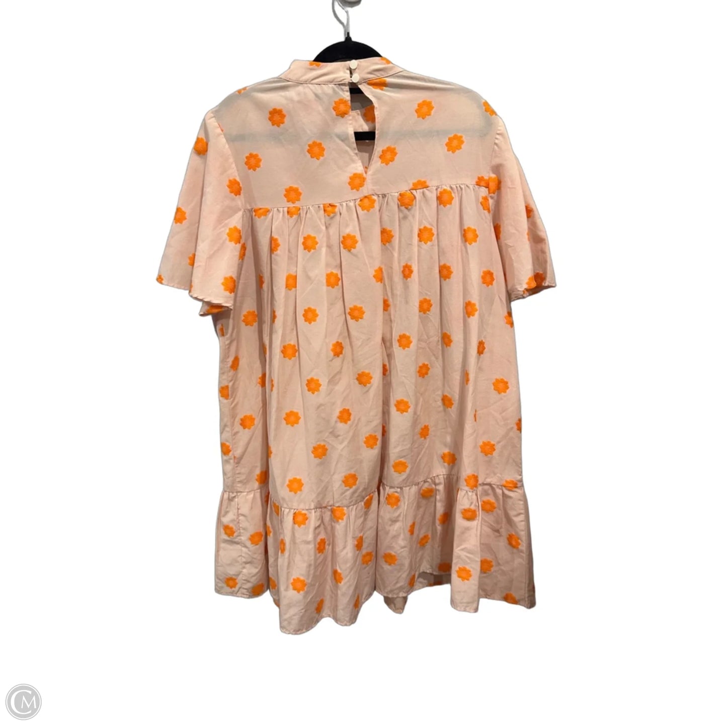 Dress Casual Midi By Corey Lynn Calter In Orange & Pink, Size: L