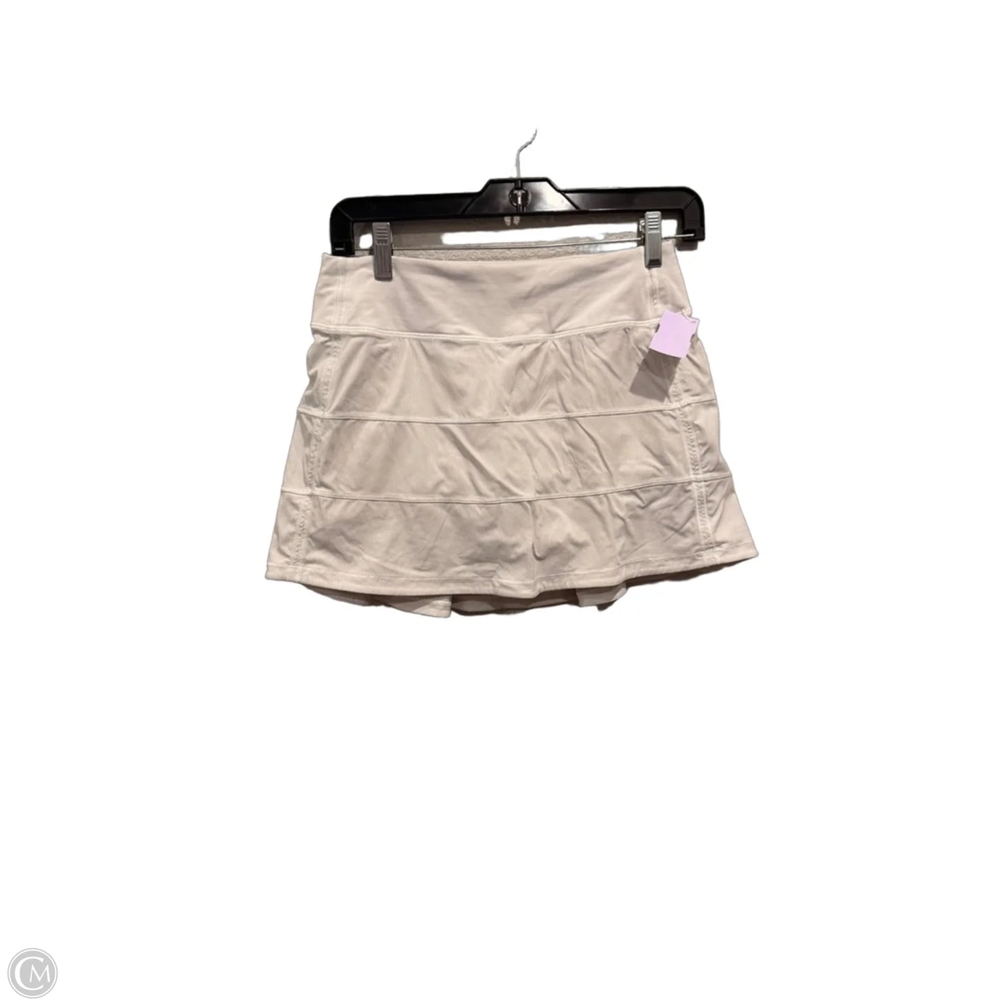 Athletic Skirt By Lululemon In White, Size: S