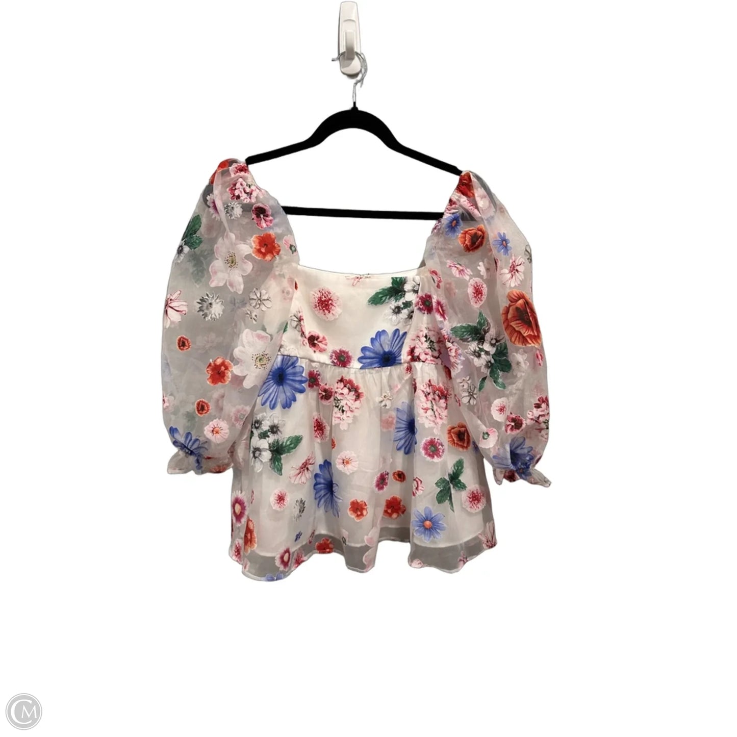 Top 3/4 Sleeve By Storia In White, Size: M