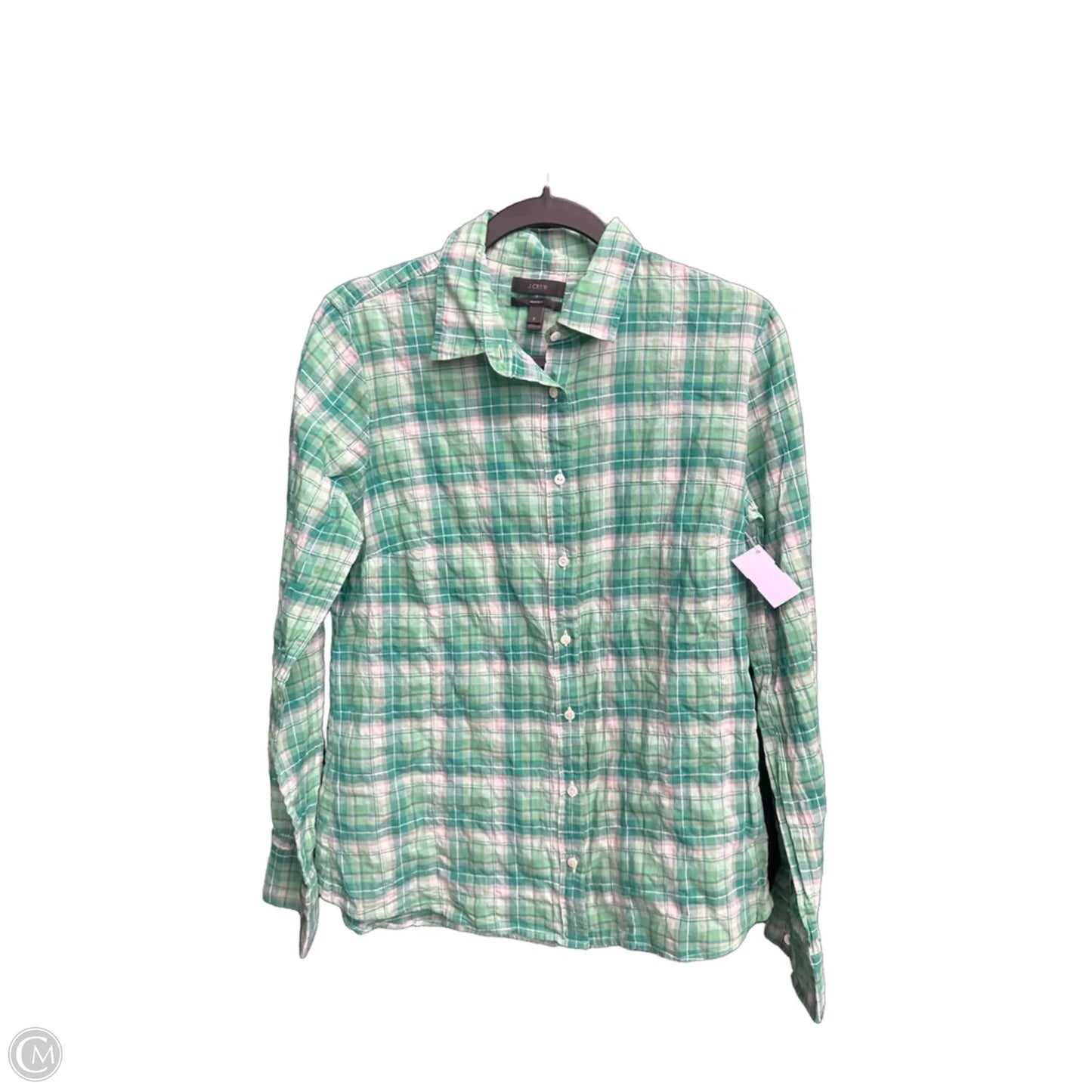 Top Long Sleeve By J. Crew In Green, Size: M