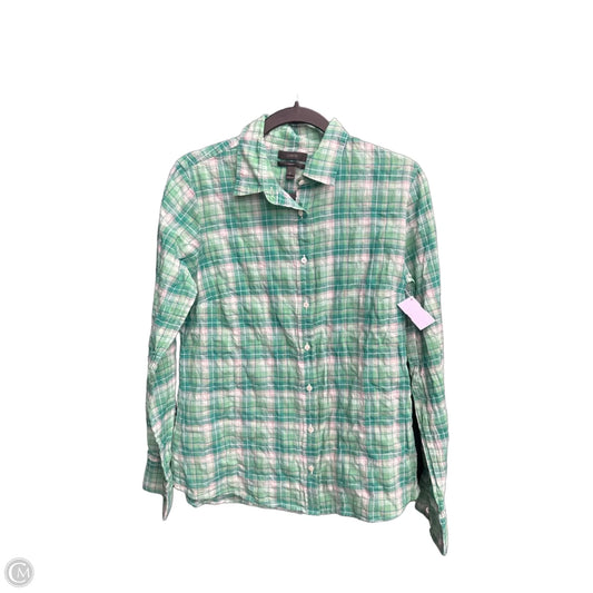 Top Long Sleeve By J. Crew In Green, Size: M