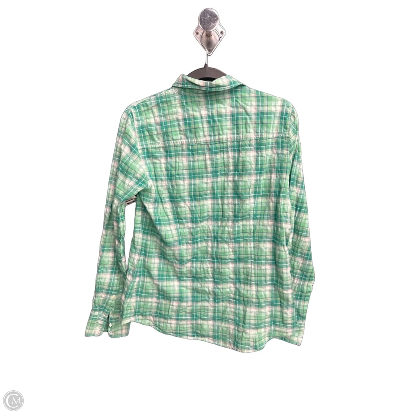 Top Long Sleeve By J. Crew In Green, Size: M