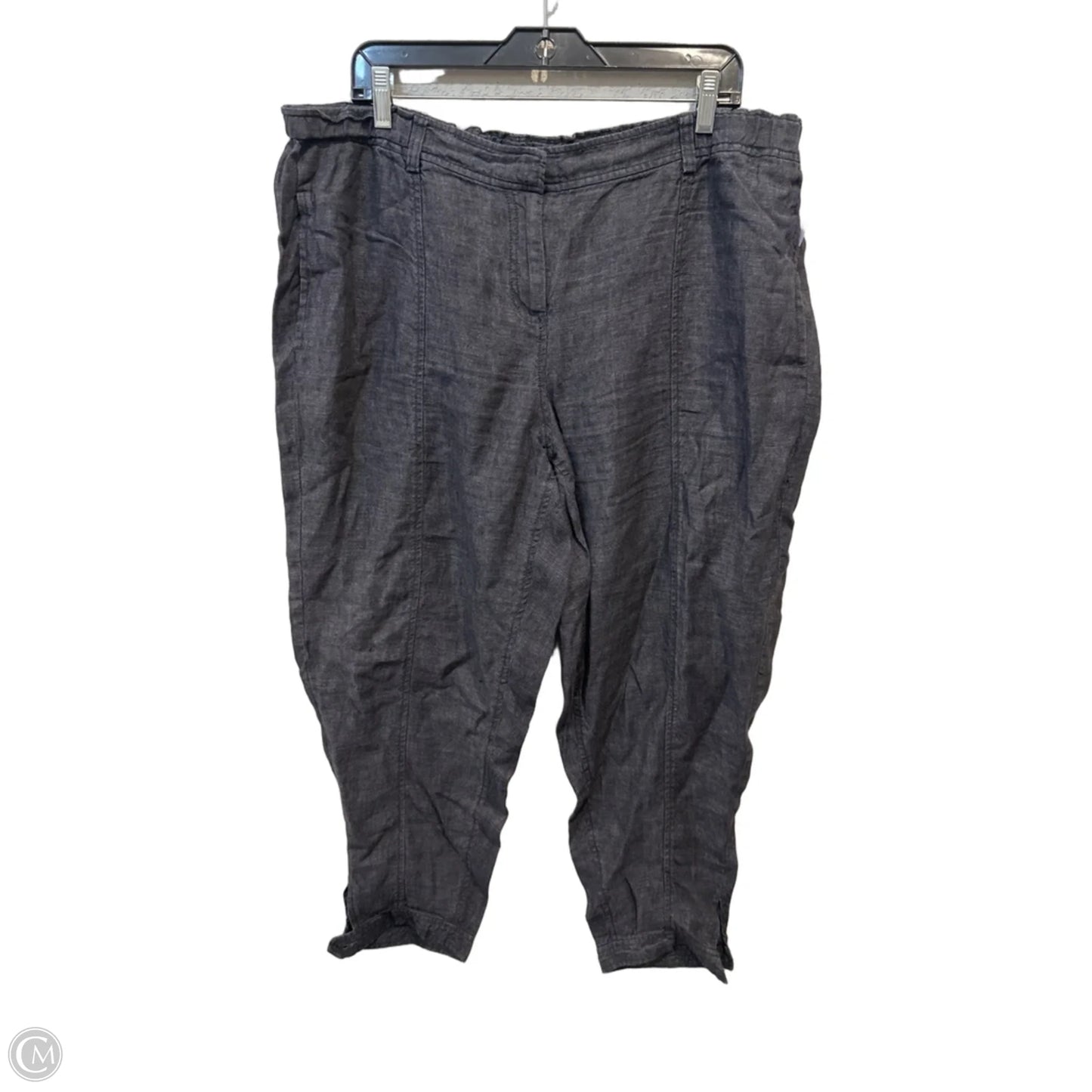 Pants Linen By Eileen Fisher In Black, Size: 16