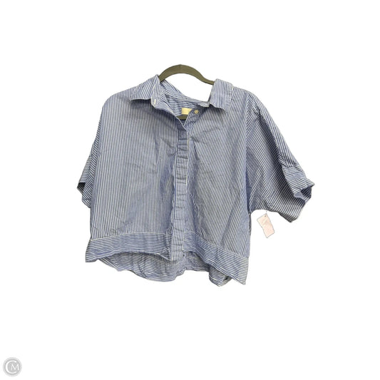 Top Short Sleeve By Loft In Blue, Size: Xl