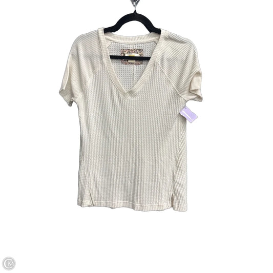Top Short Sleeve By Maeve In Cream, Size: Xs