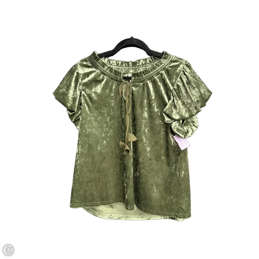 Top Short Sleeve By Ivy Jane In Green, Size: S