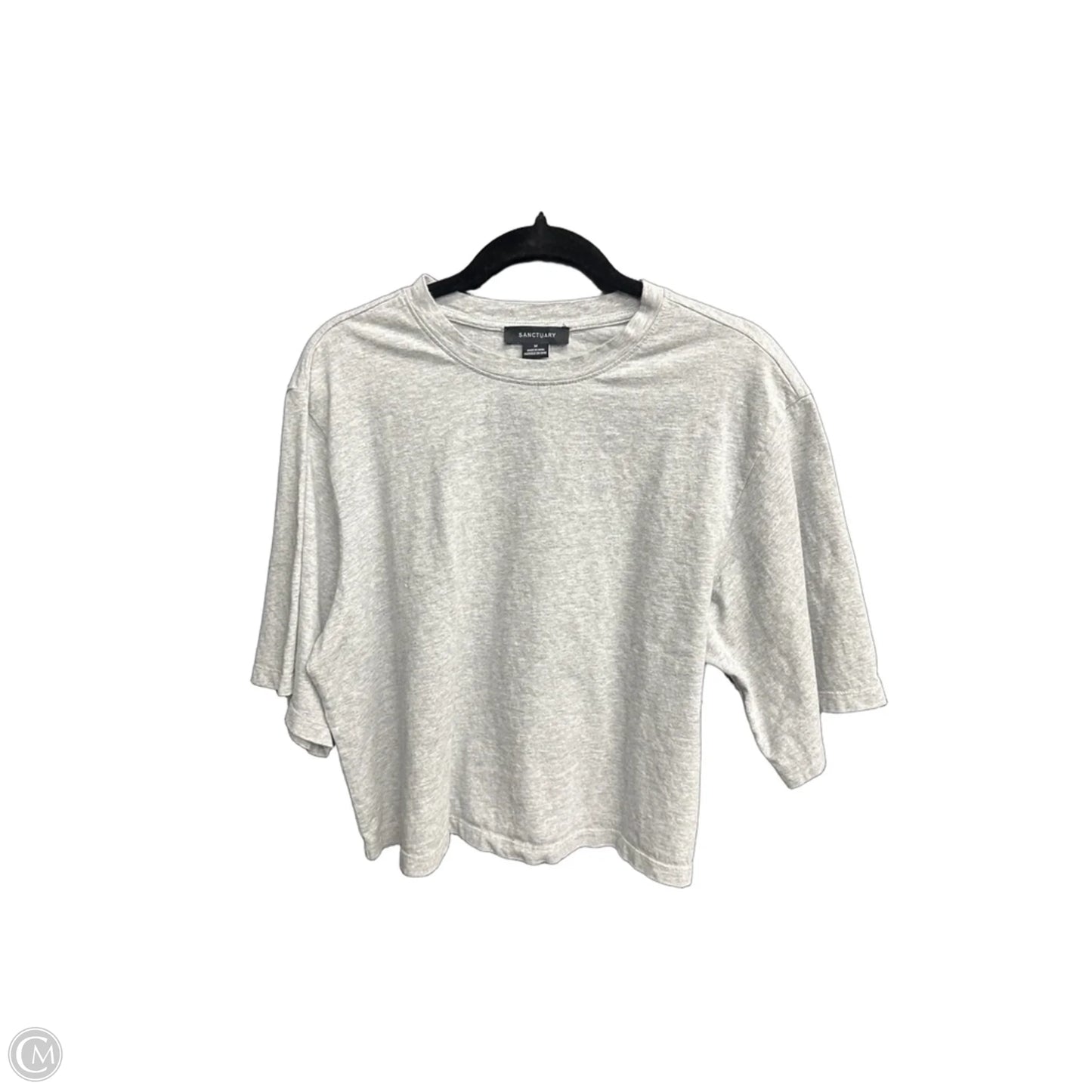 Top Short Sleeve By Sanctuary In Grey, Size: M