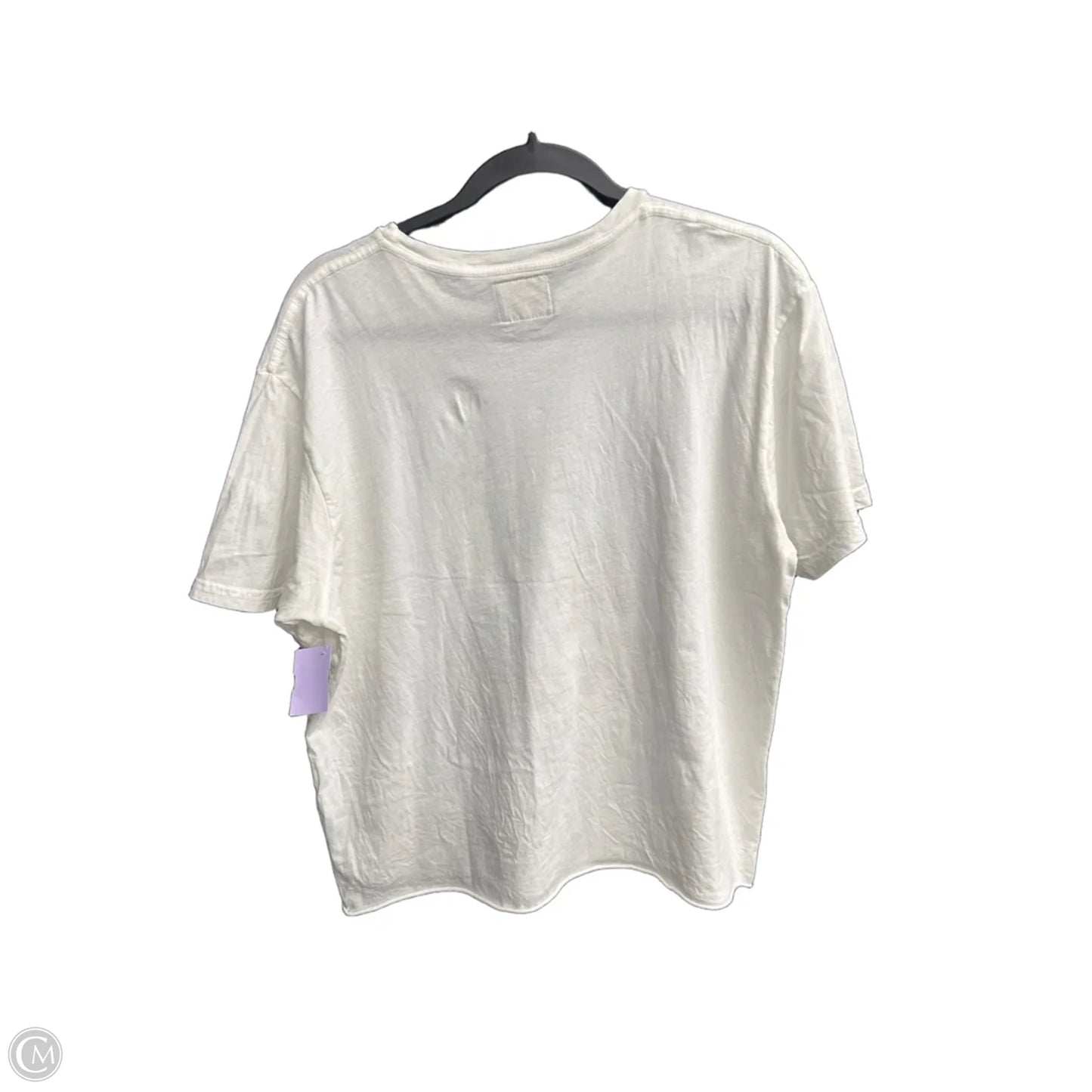 Top Short Sleeve By Clothes Mentor In White, Size: L