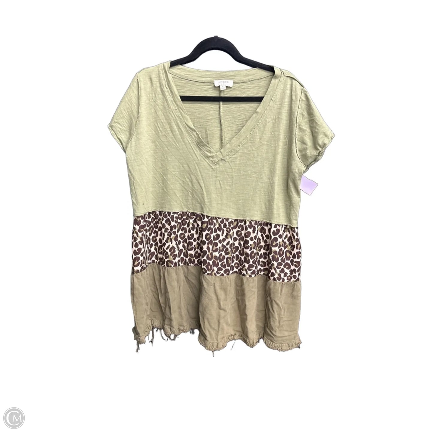 Top Short Sleeve By Umgee In Green, Size: M