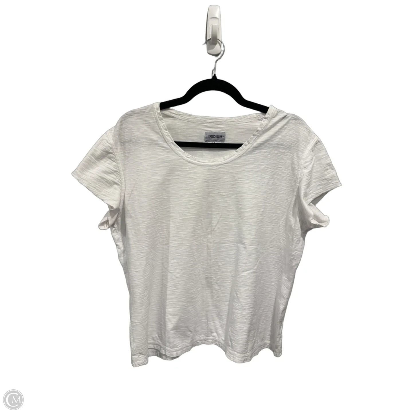 Top Short Sleeve By Clothes Mentor In White, Size: L