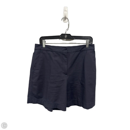 Shorts Designer By Lafayette 148 In Navy, Size: M
