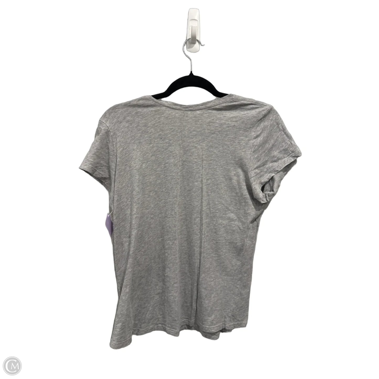 Top Short Sleeve By Spanx In Grey, Size: L