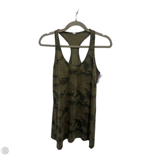 Athletic Tank Top By Lululemon In Camouflage Print, Size: M