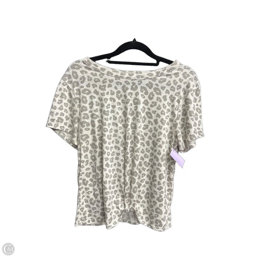 Top Short Sleeve By Miss Chievous In Leopard Print, Size: M