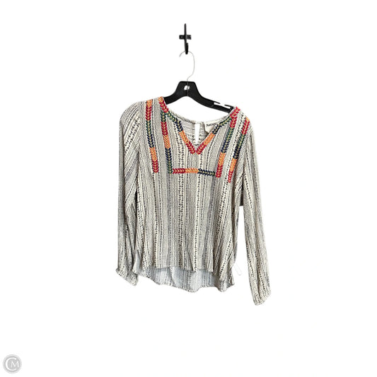 Top Long Sleeve By Savanna Jane In Multi-colored, Size: S