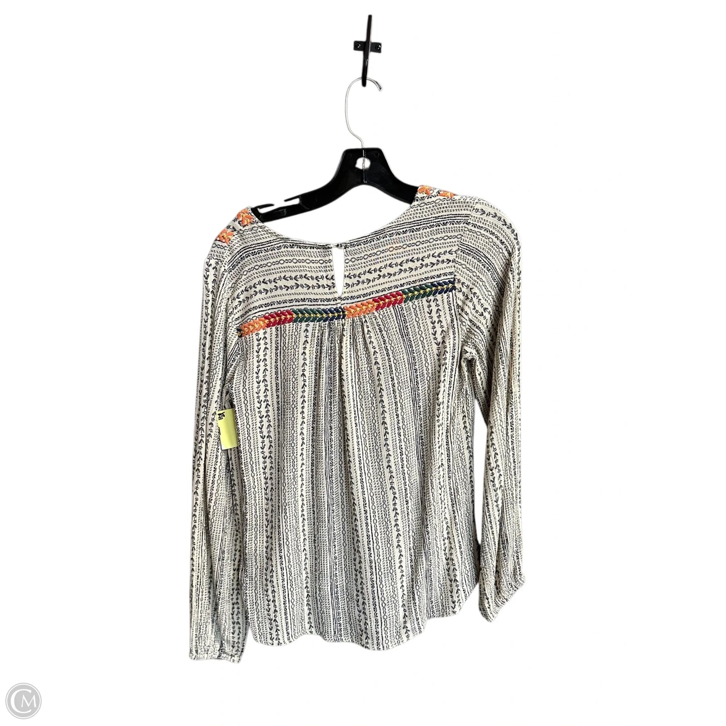 Top Long Sleeve By Savanna Jane In Multi-colored, Size: S