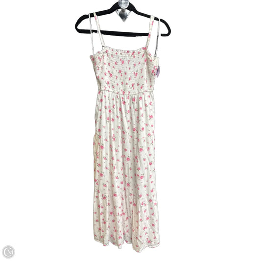 Dress Casual Maxi By Hollister In White, Size: M