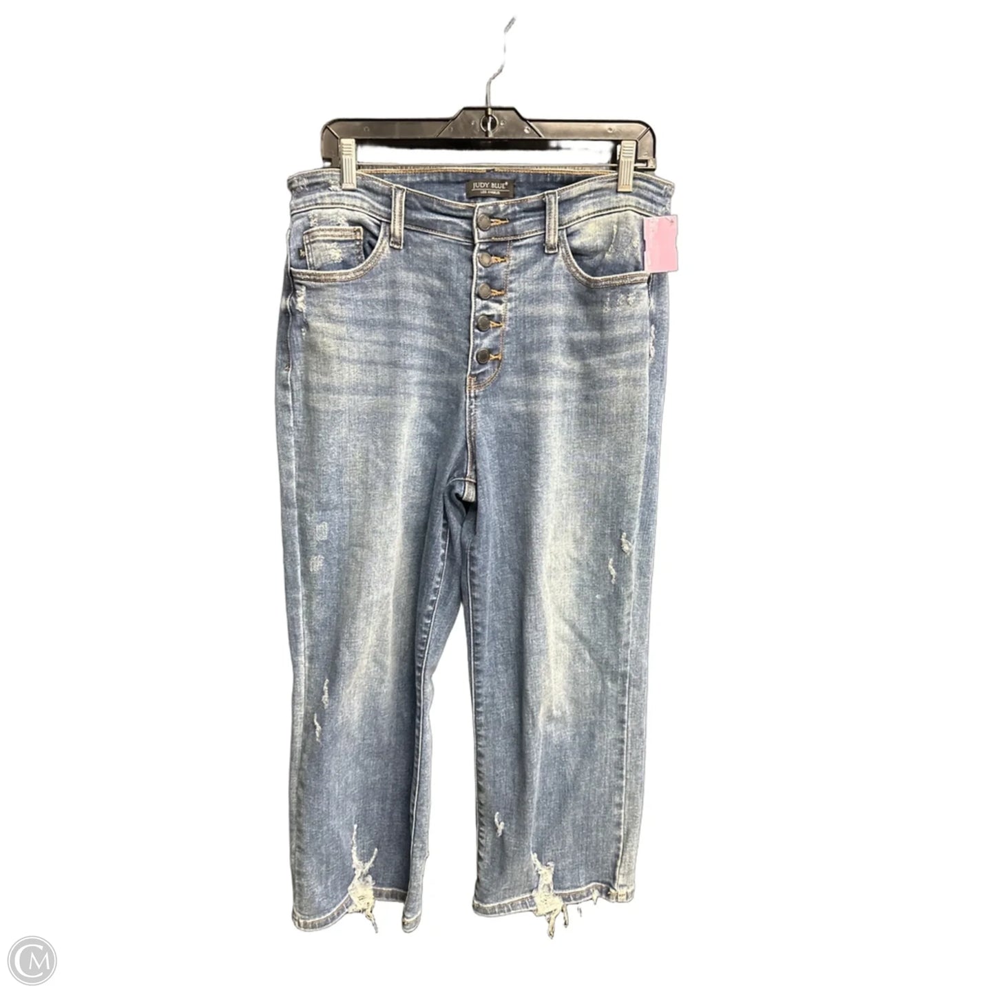 Jeans Wide Leg By Judy Blue In Blue, Size: 14