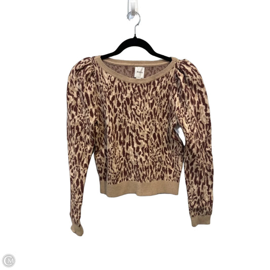 Sweater By Maeve In Leopard Print, Size: M