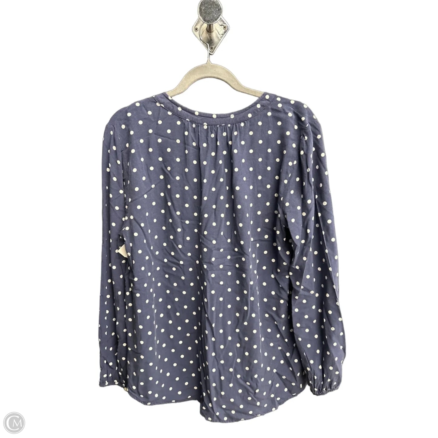 Top Long Sleeve By Old Navy In Polkadot Pattern, Size: L