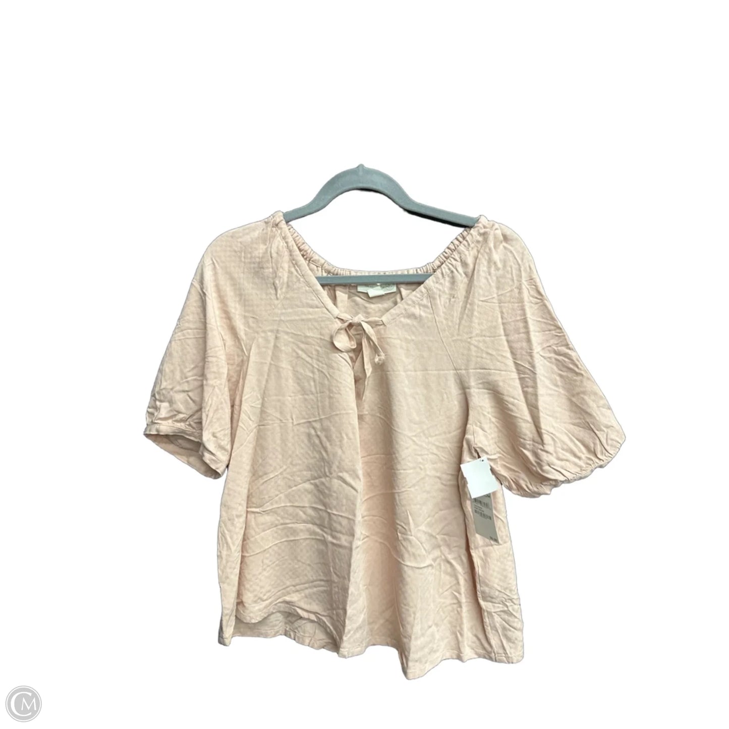 Top Short Sleeve By Treasure And Bond In Pink, Size: Xs