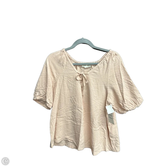 Top Short Sleeve By Treasure And Bond In Pink, Size: Xs