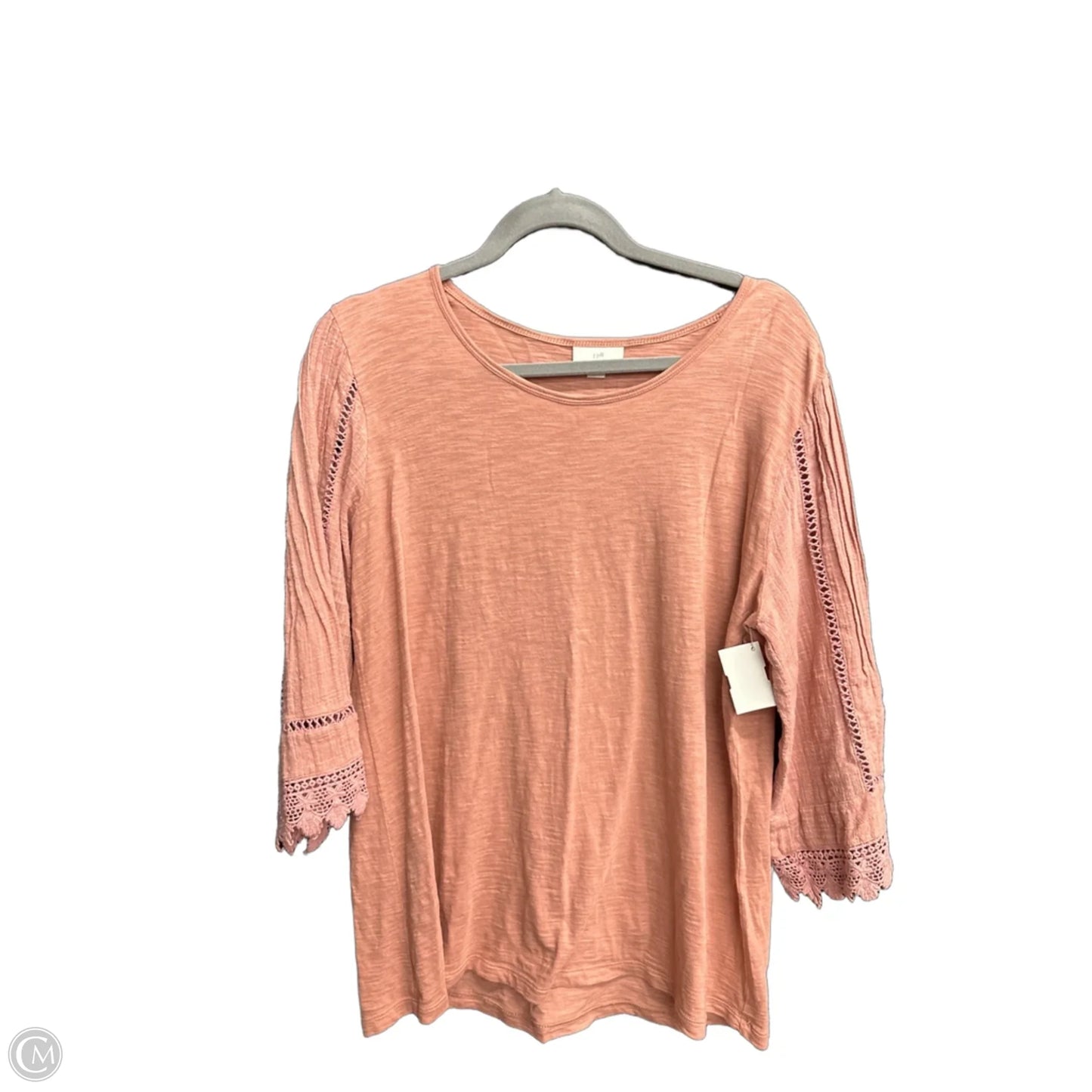 Top Long Sleeve By J. Jill In Pink, Size: M