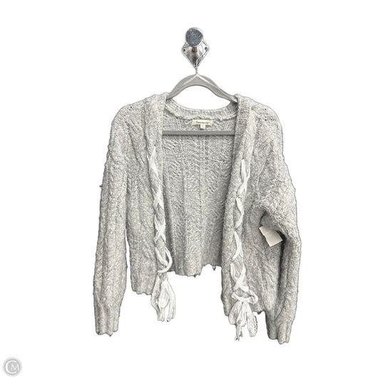 Sweater Cardigan By Francesca’s In Grey, Size: L
