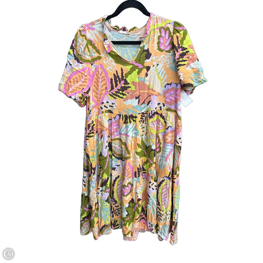 Dress Casual Maxi By Les Amis In Orange, Size: M