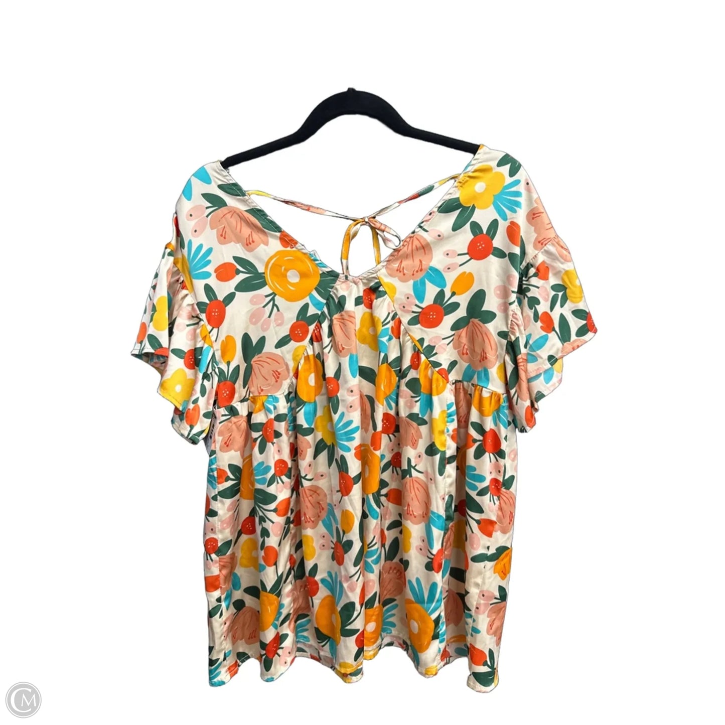 Top Short Sleeve By Entro In Floral Print, Size: S