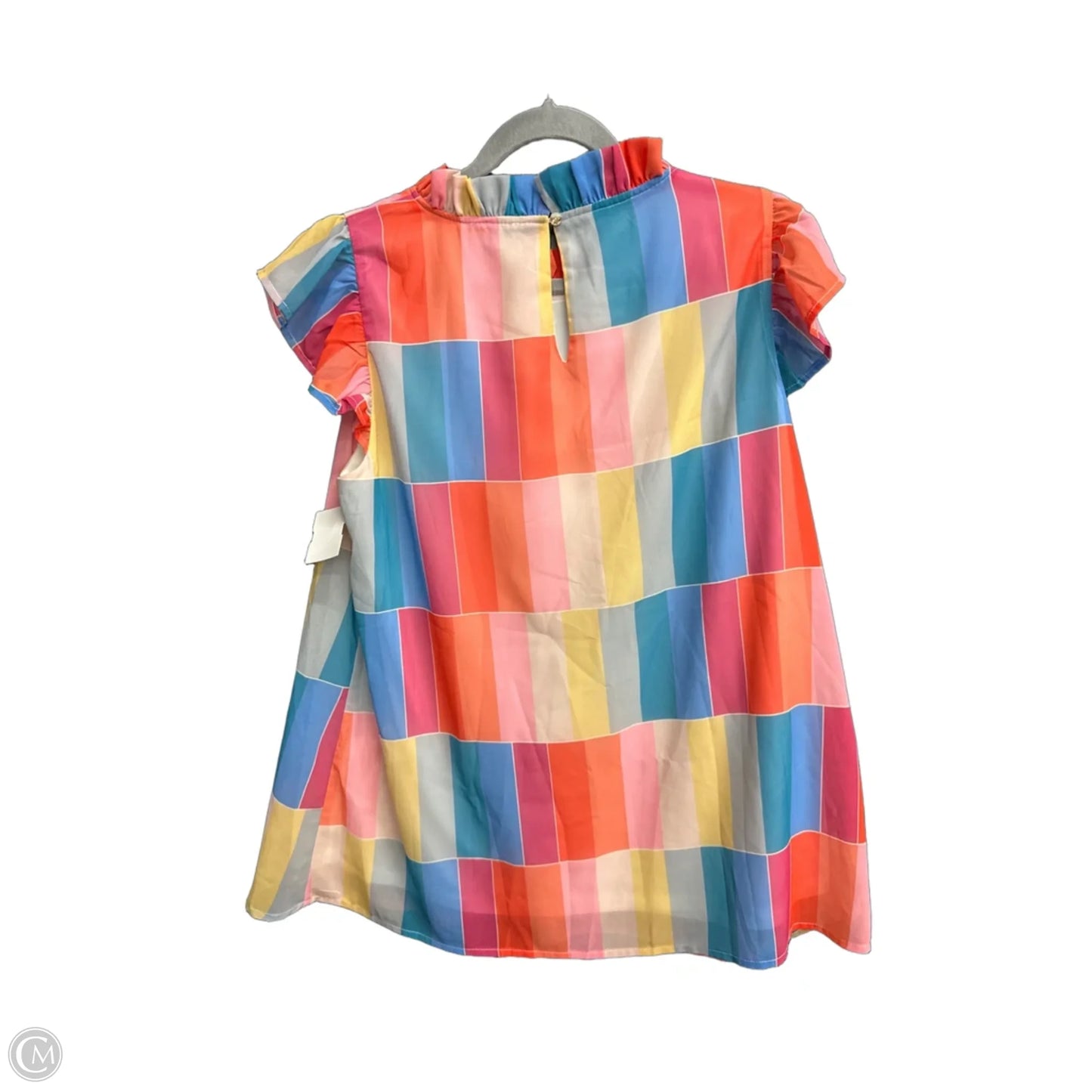 Top Sleeveless By Jodifl In Rainbow Print, Size: L