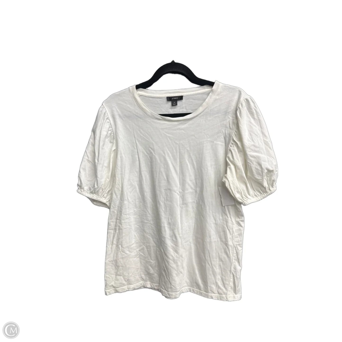 Top Short Sleeve By J. Crew In White, Size: M