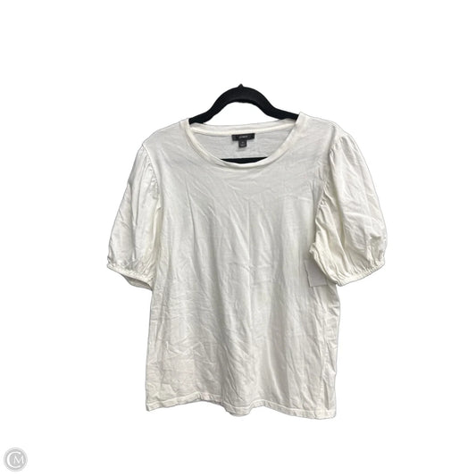 Top Short Sleeve By J. Crew In White, Size: M