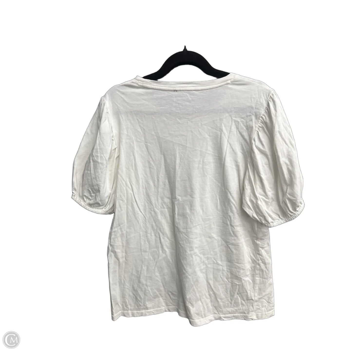 Top Short Sleeve By J. Crew In White, Size: M