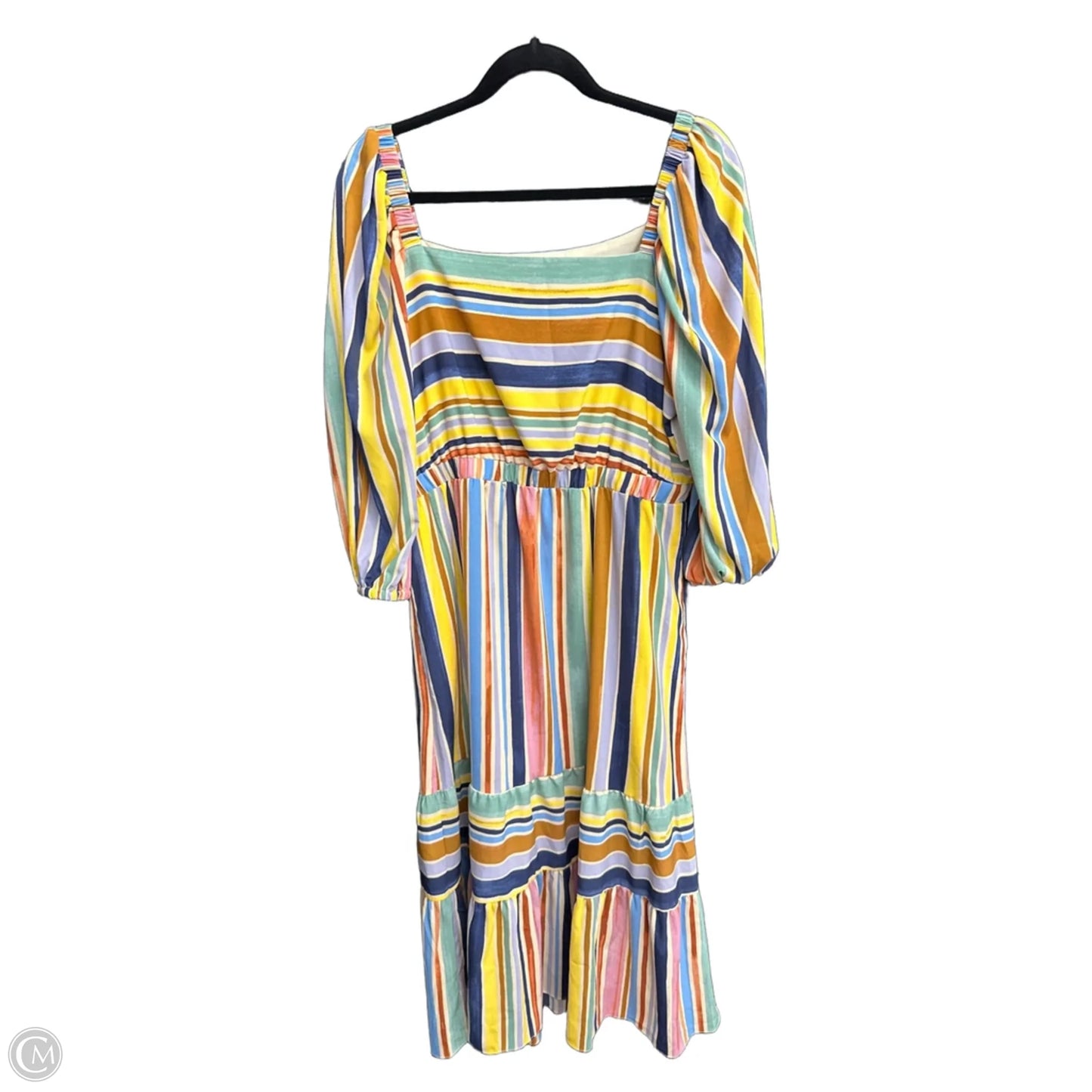 Dress Casual Maxi By Donna Morgan In Striped Pattern, Size: 12