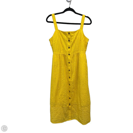 Dress Casual Maxi By J. Crew In Yellow, Size: M
