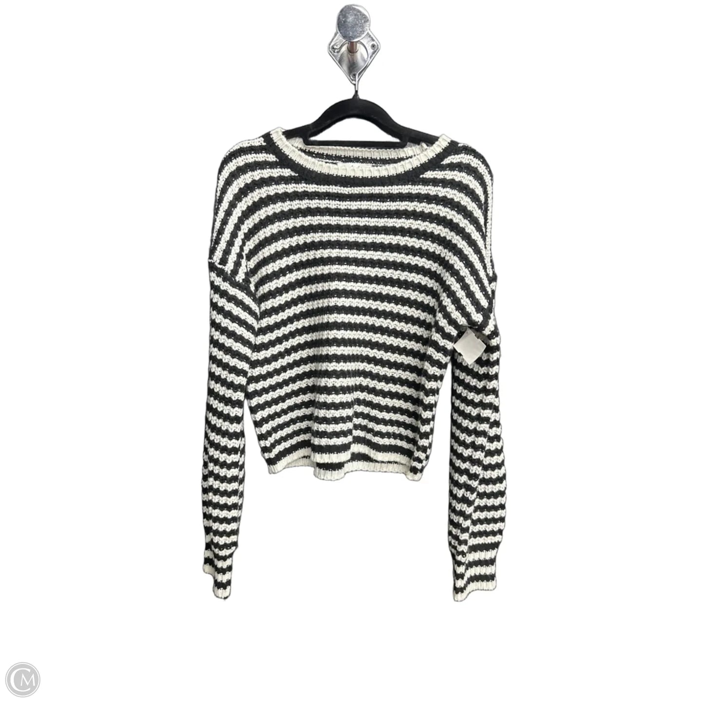 Sweater By Derek Heart In Black & White, Size: M