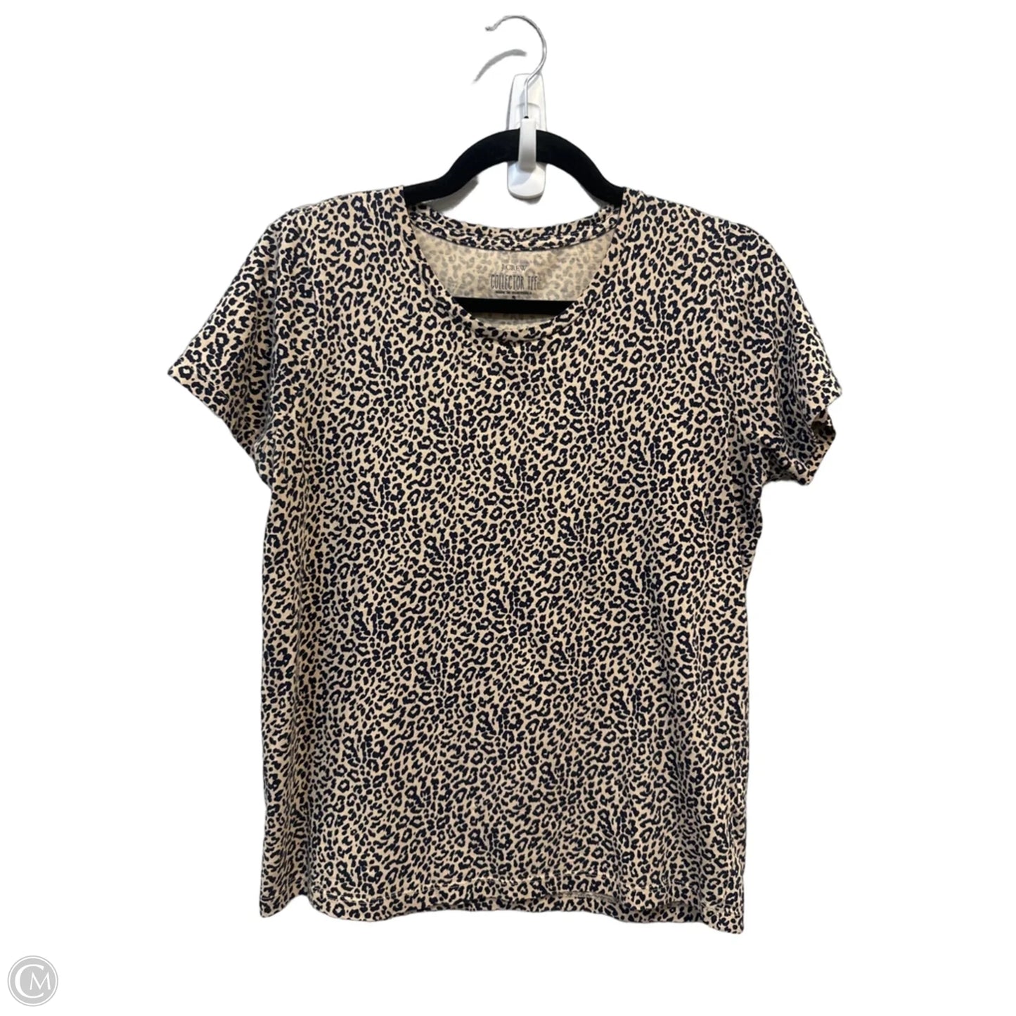 Top Short Sleeve Basic By J. Crew In Leopard Print, Size: S